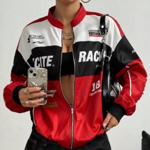 Jaqueta Bomber Bicolor