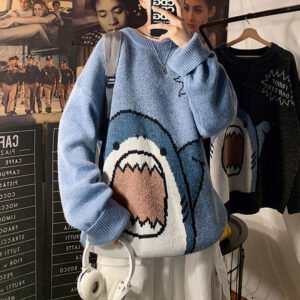 Suéter de tricô oversized